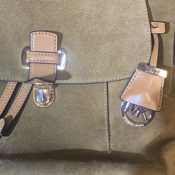 Michael Kors leather suede backpack GUC - Picture 2 of 15
